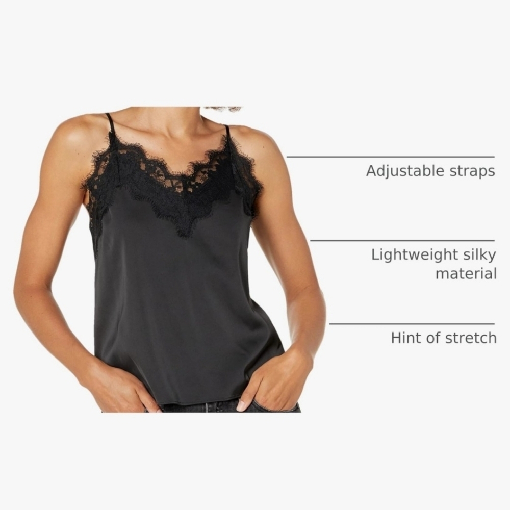 🔥NWT The Drop Women's Natalie V-Neck Lace-Trimmed Camisole Tank Top, Size XXL - Picture 8 of 9